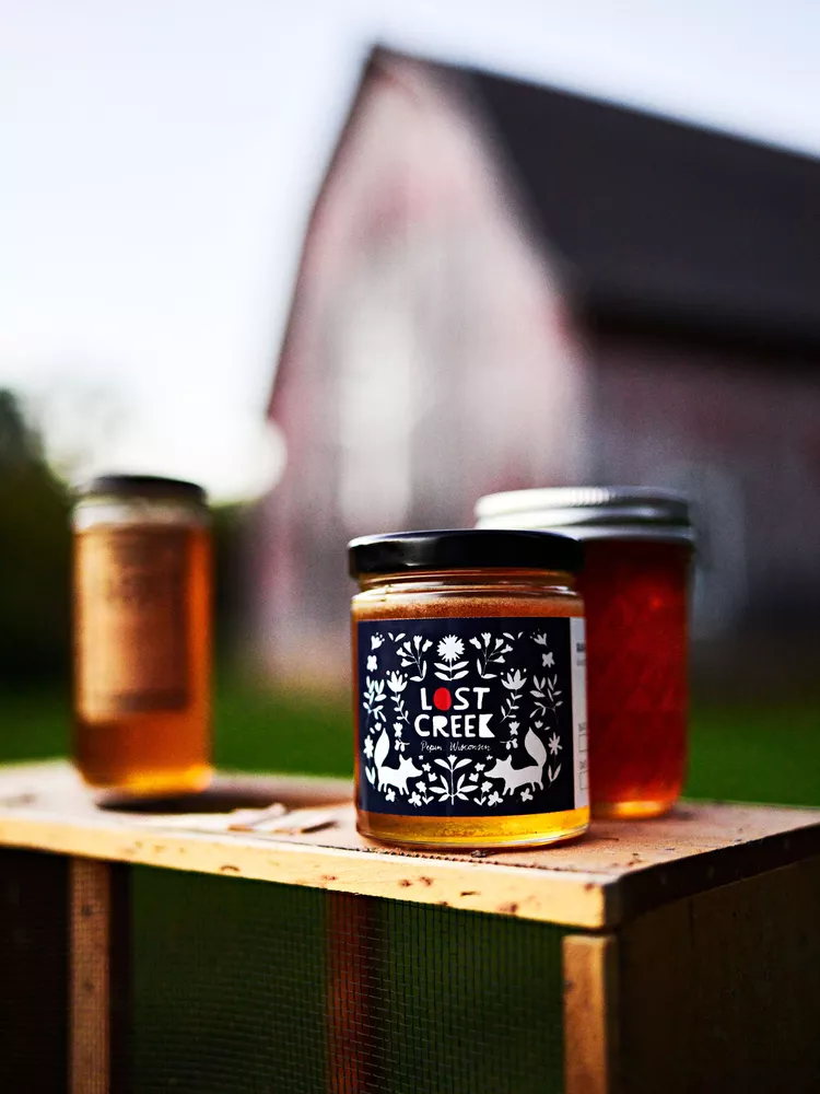 Designing a Folk Art Honey Label for Lost Creek Farm