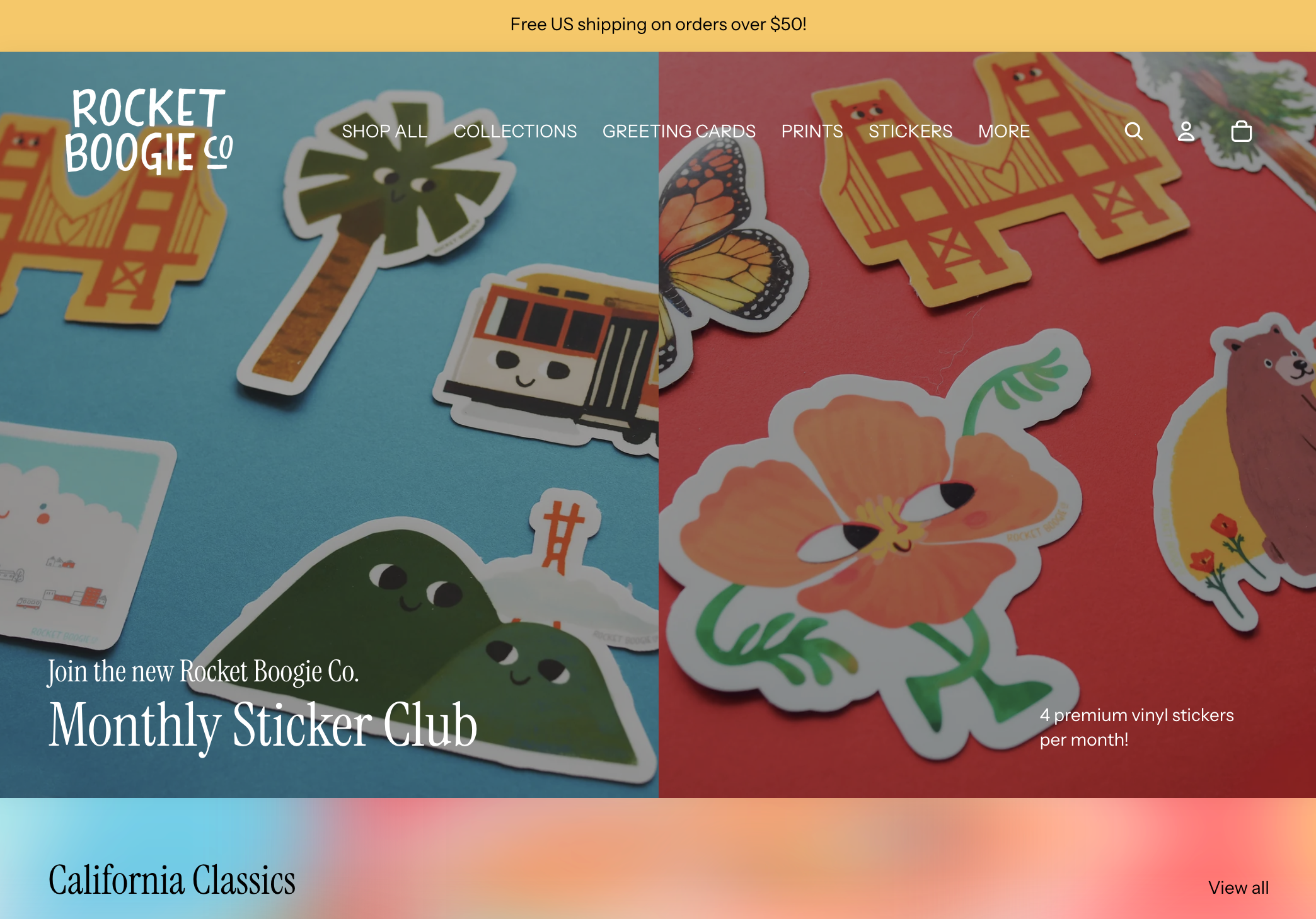 Rocket Boogie Co. Website External Link Photo